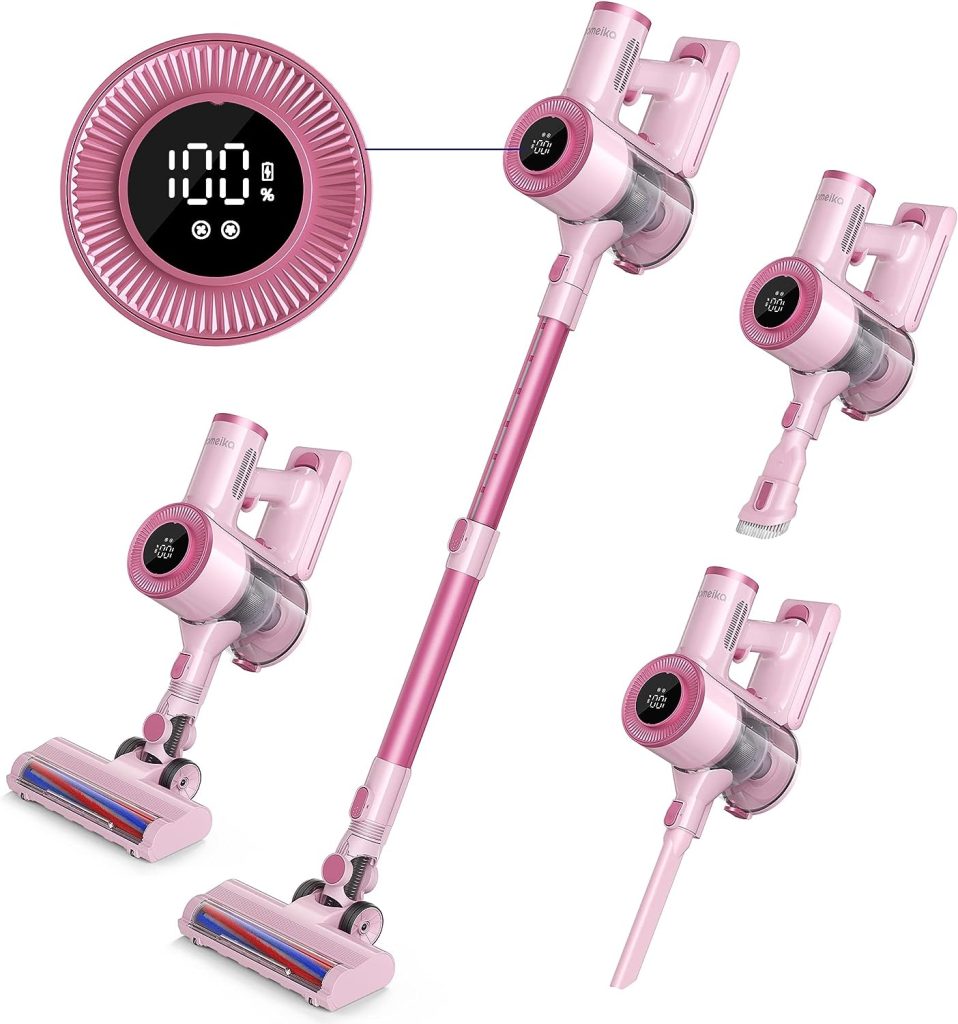 Homeika cordless vacuum in pink - View 2